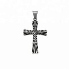 33753 xuping série Religion 2018 Pendentif croix couleur de pistolet noir de conception simple